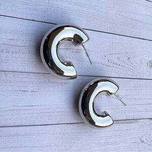 Silver Hoop Earrings